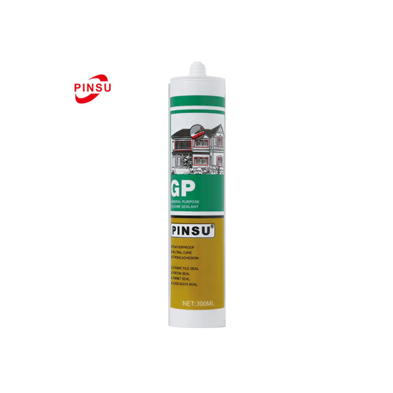 Selante de silicone neutro PINUS-GP à prova de intempéries para vidro e metal