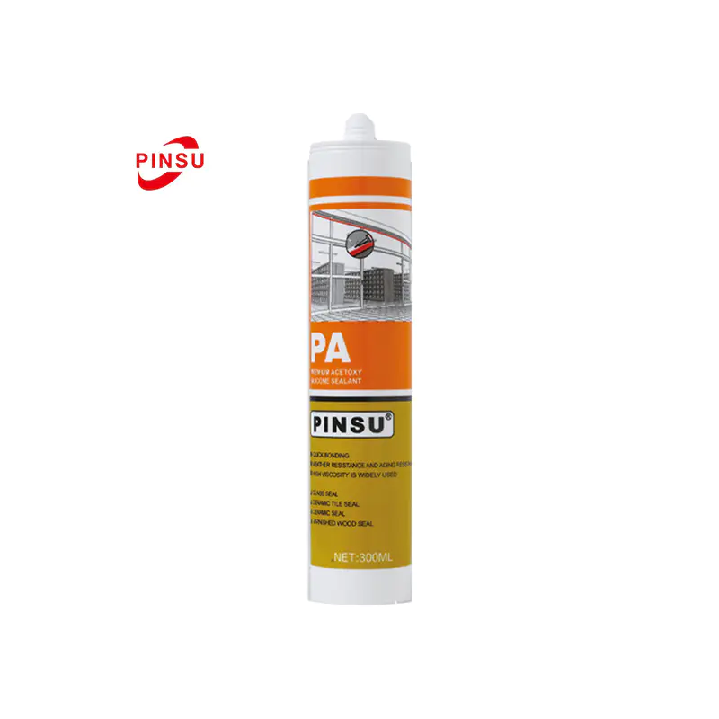 PINSU-PA Selante de silicone acético à prova d'água e resistente a mofo de cura rápida para banheiro e cozinha